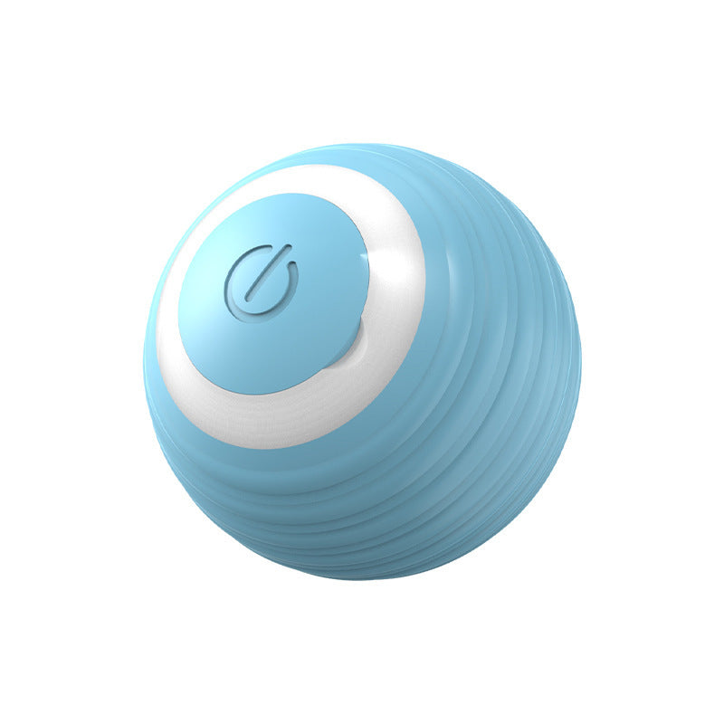 Rechargeable Cat Interactive Ball Toy – Automatic Rolling Silicone Play Ball