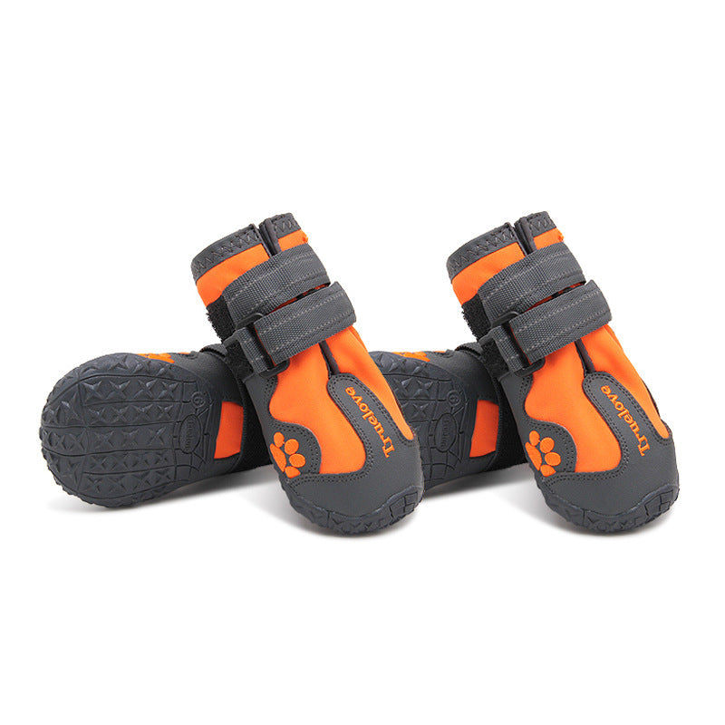 Waterproof Dog Shoes with Double Velcro & Reflective Design – Easy Wear Pet Boots