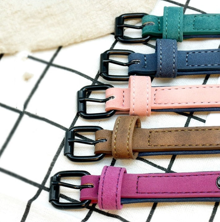 Premium Microfiber Leather Dog Collar – Adjustable, Durable & Comfortable