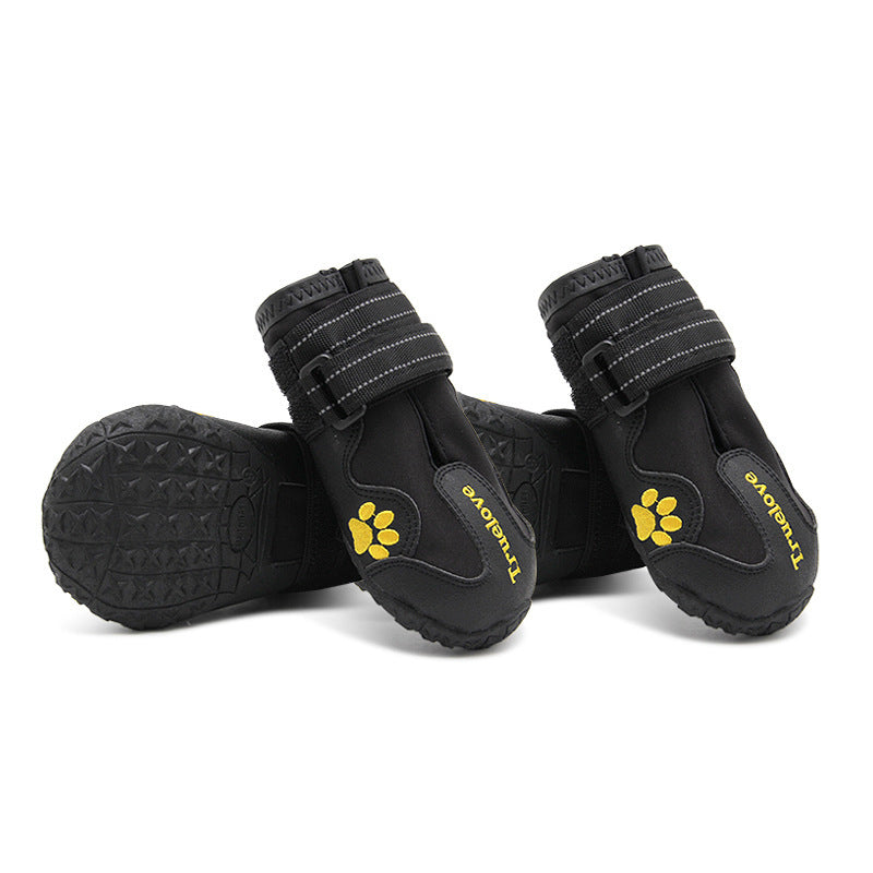 Waterproof Dog Shoes with Double Velcro & Reflective Design – Easy Wear Pet Boots