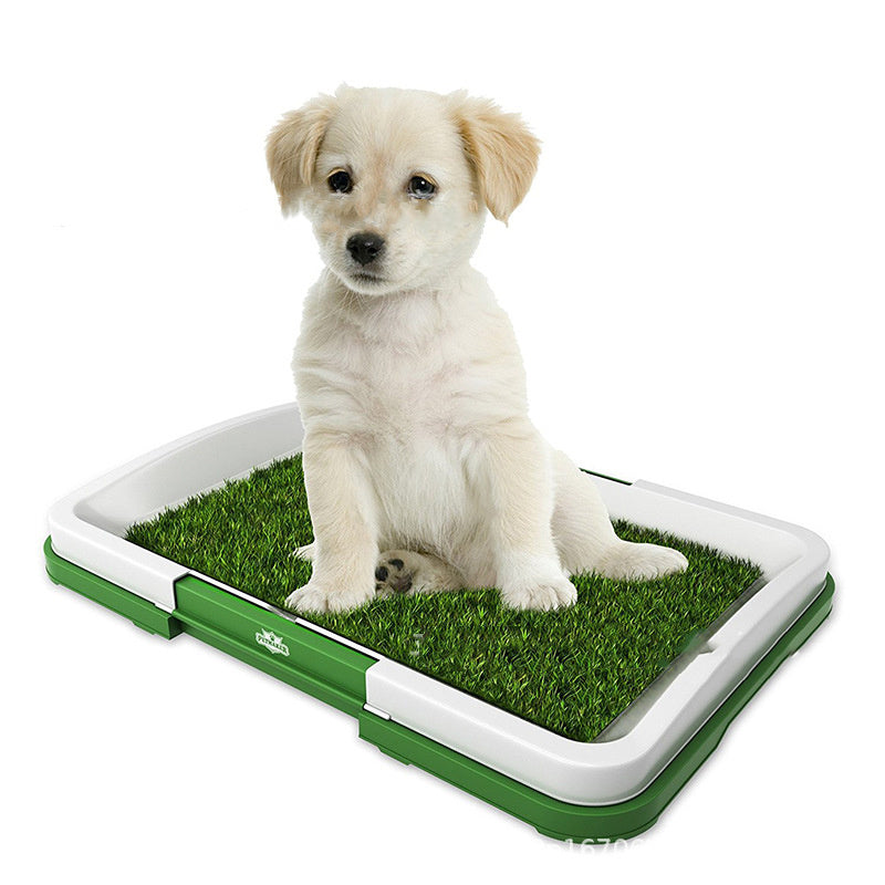 Pet Training Toilet with Detachable Mesh & Lawn Carpet – Indoor Dog & Puppy Potty