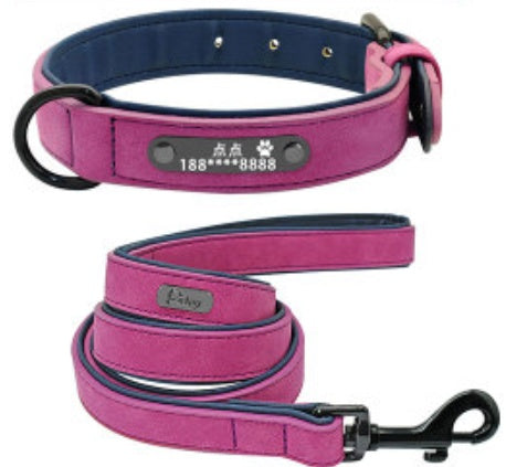Premium Microfiber Leather Dog Collar – Adjustable, Durable & Comfortable