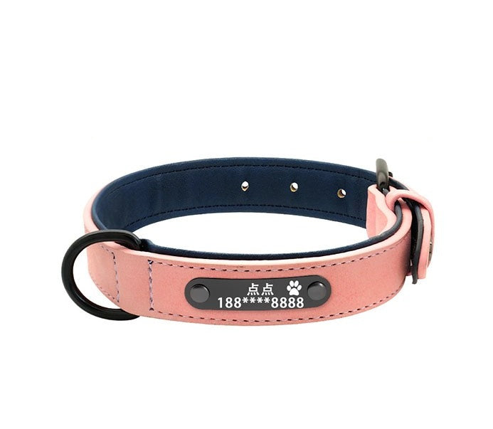 Premium Microfiber Leather Dog Collar – Adjustable, Durable & Comfortable