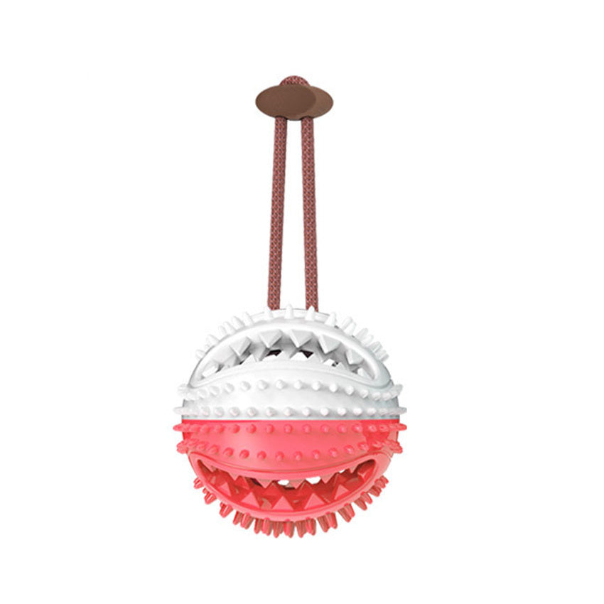 Interactive Suction Cup Tug Toy with Chew Ball – Teeth Cleaning Dog Toy