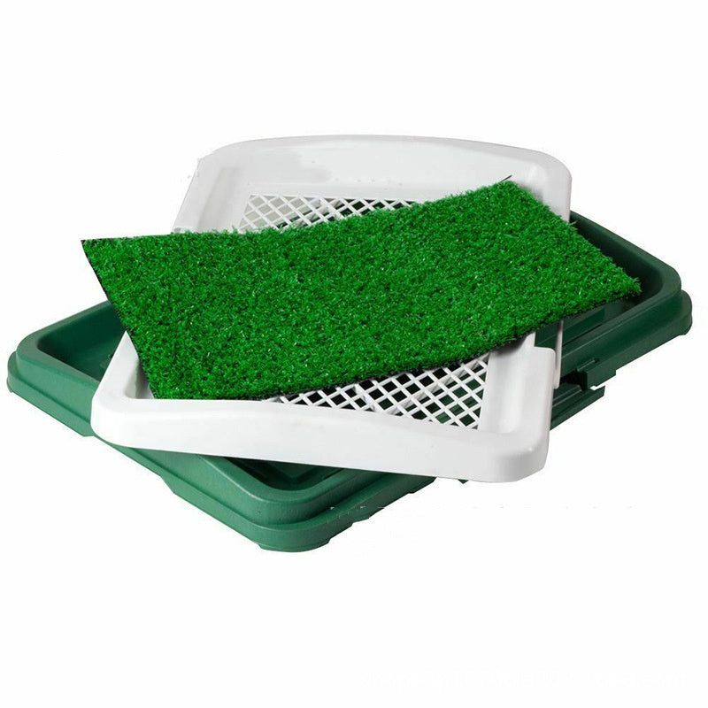 Pet Training Toilet with Detachable Mesh & Lawn Carpet – Indoor Dog & Puppy Potty