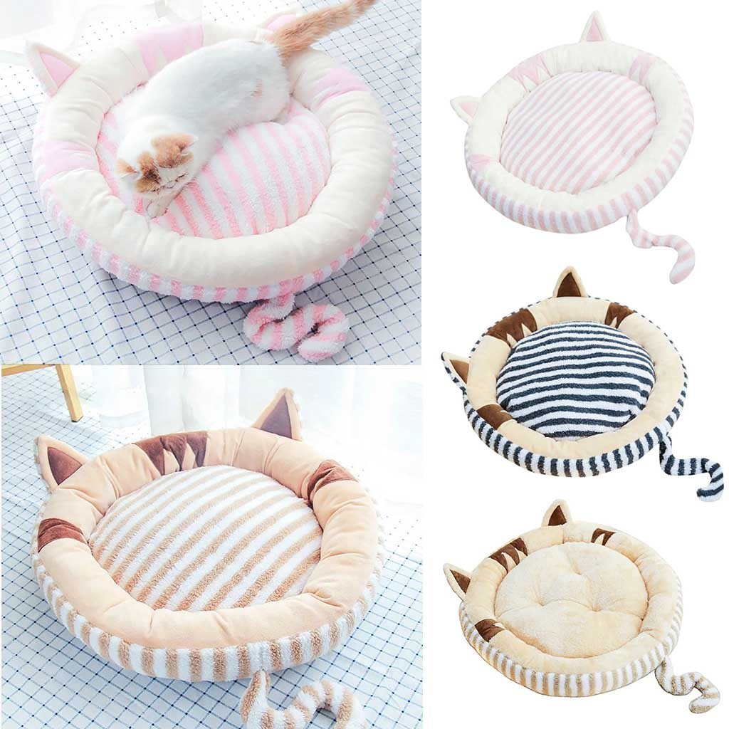 Soft Plush Pet Bed – Cozy Flannel Cushion for Dogs & Cats