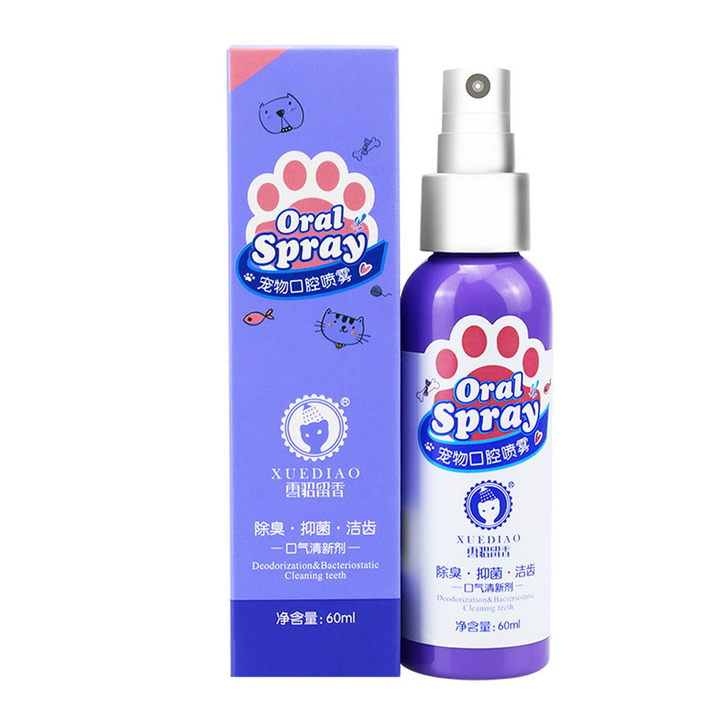 Pet Oral Spray – Brush-Free Dental Care for Dogs & Cats