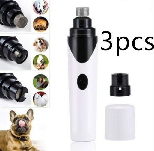 USB Rechargeable Pet Nail Grinder – Low Noise & Safe Grooming Tool for Dogs, Cats & Small Pets