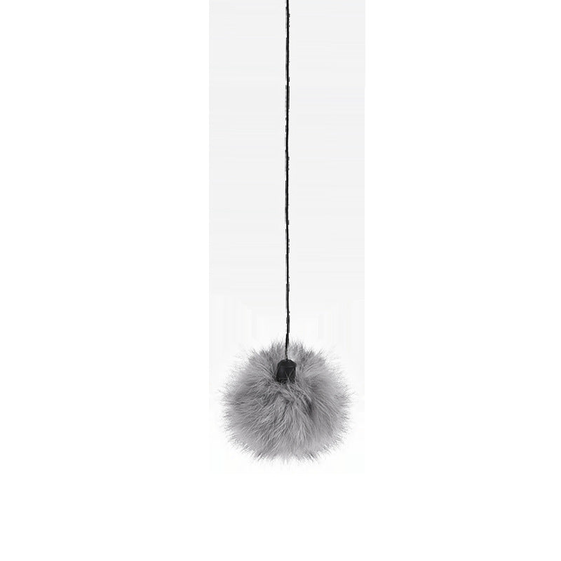 Interactive Electric Cat Toy with Rope & Real Fur Ball – Fun Play Ball for Cats