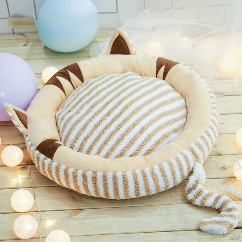 Soft Plush Pet Bed – Cozy Flannel Cushion for Dogs & Cats
