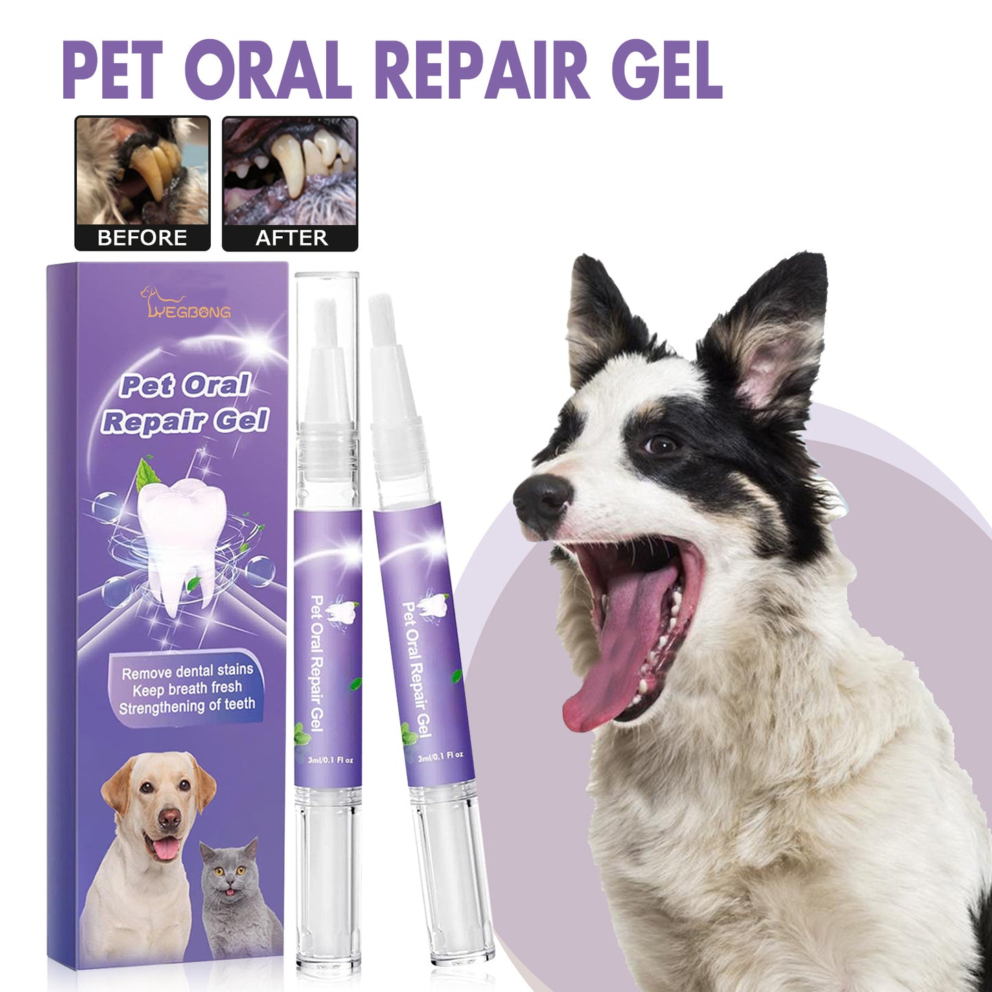 Pet Mouth Repair Gel – Oral Care for Dogs & Cats (3ml)