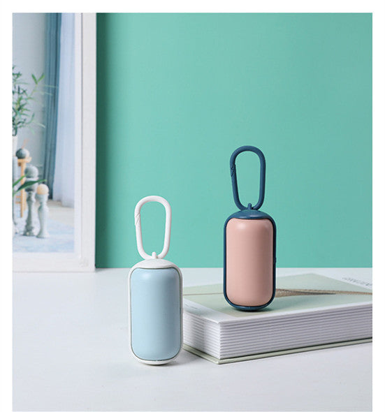 Mini Portable Pet Waste Bag Dispenser – Durable ABS Garbage Box for Travel & Walks