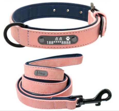 Premium Microfiber Leather Dog Collar – Adjustable, Durable & Comfortable