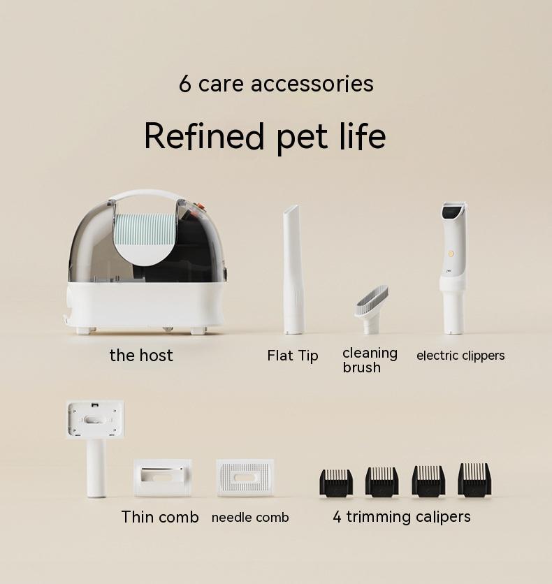 Pet Grooming Vacuum & Trimming Kit – 3L Dust Cup, 10kpa Suction, Wired
