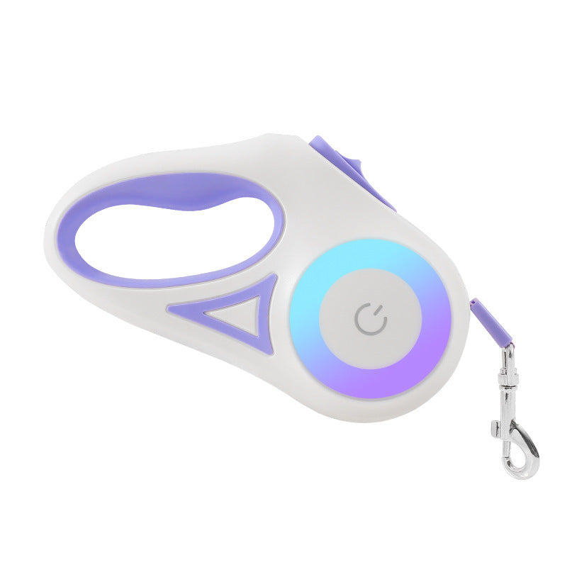 Retractable Dog Leash with One-Hand Brake – Telescopic, Explosion-Proof Options, with Optional Collar