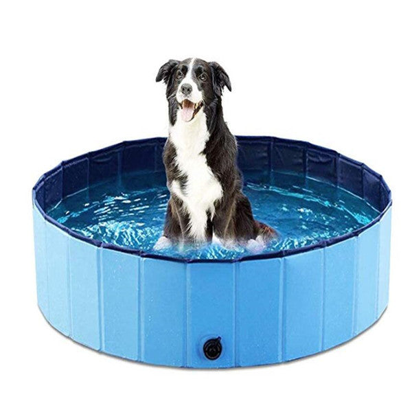 Foldable Dog Swimming Pool – Durable PVC Pet Bath Tub for Dogs, Kids & Outdoor Fun