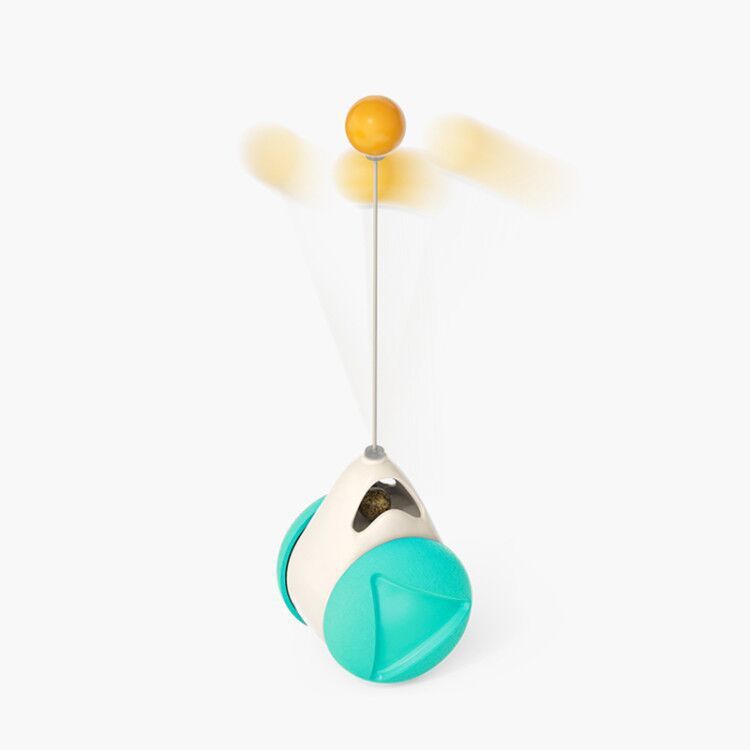 Interactive Suction Windmill Cat Toy – Catnip, Luminous Ball & Teeth Grinding