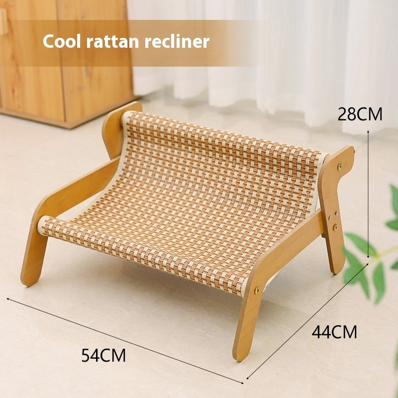 Cat Scratch Board Recliner – Multi-Functional Cat Nest & Scratch Pad with Replacement Mat