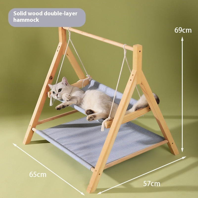 Sisal Cat Tree with Cozy Nest – Multi-Color Scratching Post & Play Tower