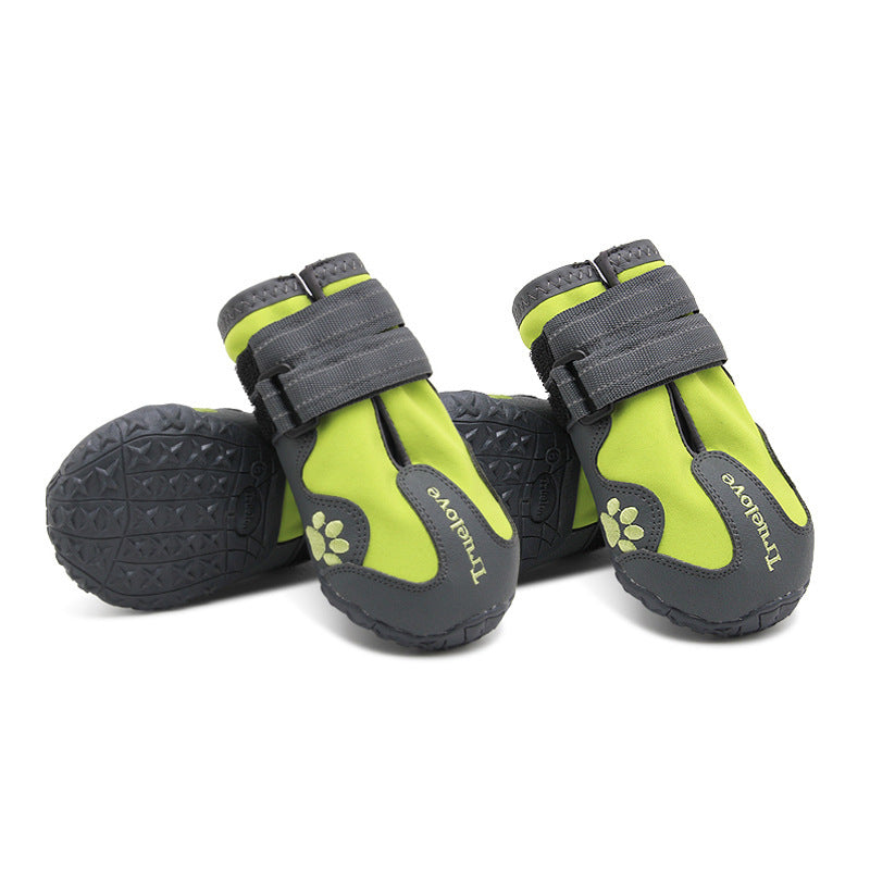 Waterproof Dog Shoes with Double Velcro & Reflective Design – Easy Wear Pet Boots