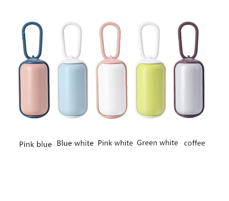 Mini Portable Pet Waste Bag Dispenser – Durable ABS Garbage Box for Travel & Walks