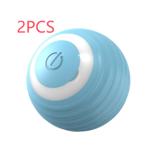 Rechargeable Cat Interactive Ball Toy – Automatic Rolling Silicone Play Ball