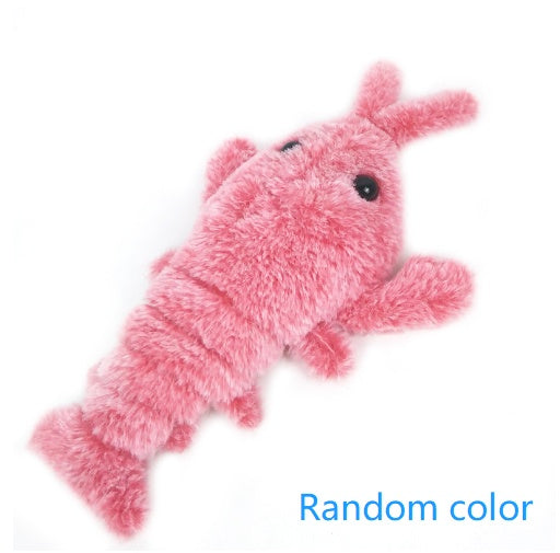 Interactive Jumping Lobster Cat Toy – USB Rechargeable Plush