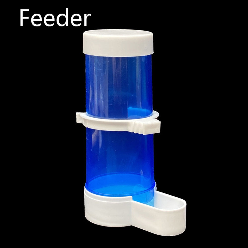 Automatic Bird Water Drinker & Feeder – Transparent Cage Attachment