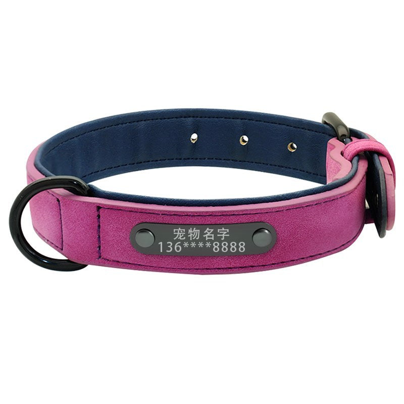 Premium Microfiber Leather Dog Collar – Adjustable, Durable & Comfortable