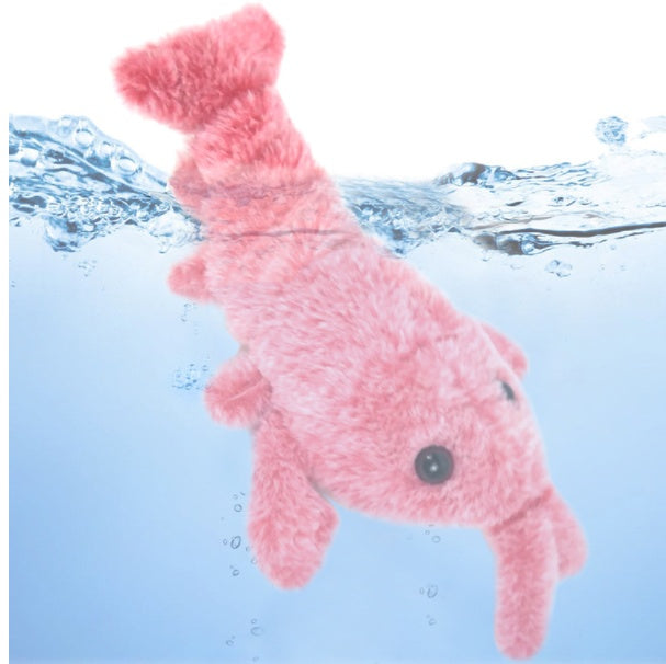 Interactive Jumping Lobster Cat Toy – USB Rechargeable Plush
