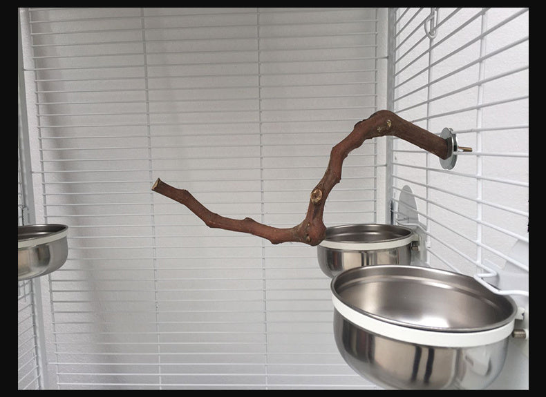 Natural Grape Wood Bird Perch – Unique Parrot & Cage Habitat