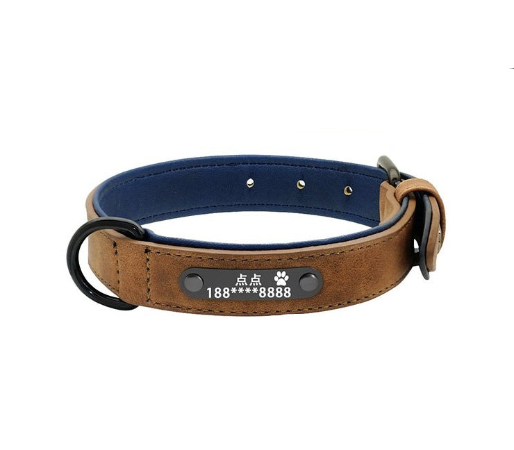 Premium Microfiber Leather Dog Collar – Adjustable, Durable & Comfortable