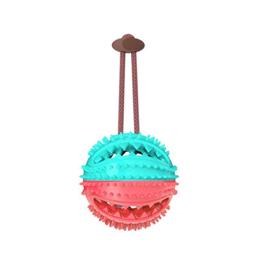 Interactive Suction Cup Tug Toy with Chew Ball – Teeth Cleaning Dog Toy