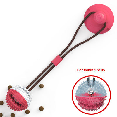 Interactive Suction Cup Tug Toy with Chew Ball – Teeth Cleaning Dog Toy