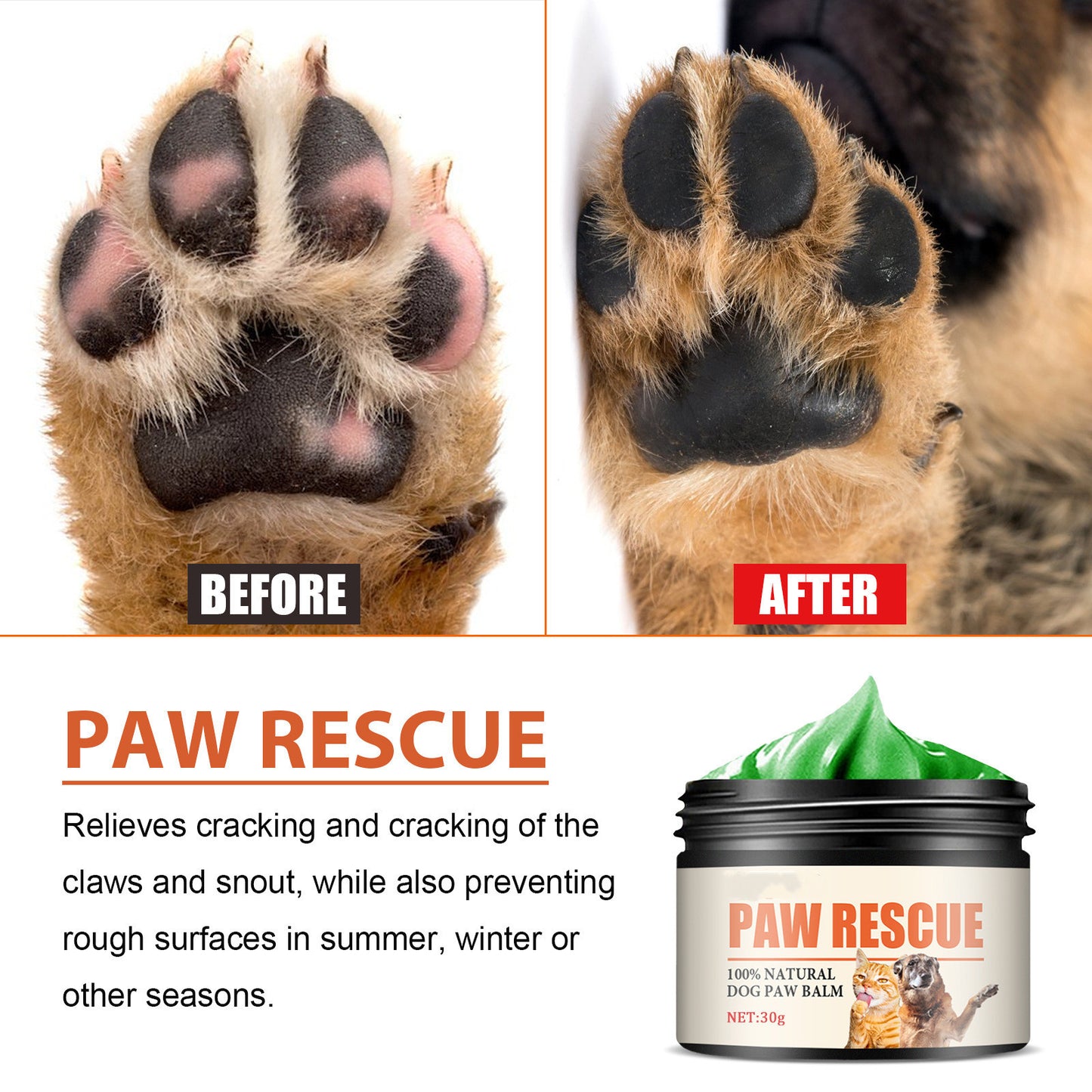 Pet Paw & Nose Balm – Natural Moisturizing Protection (10g / 20g / 30g / 50g)