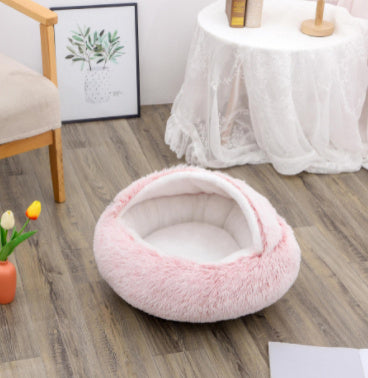 Warm Plush Pet Bed – Soft Winter Cushion for Cats & Dogs