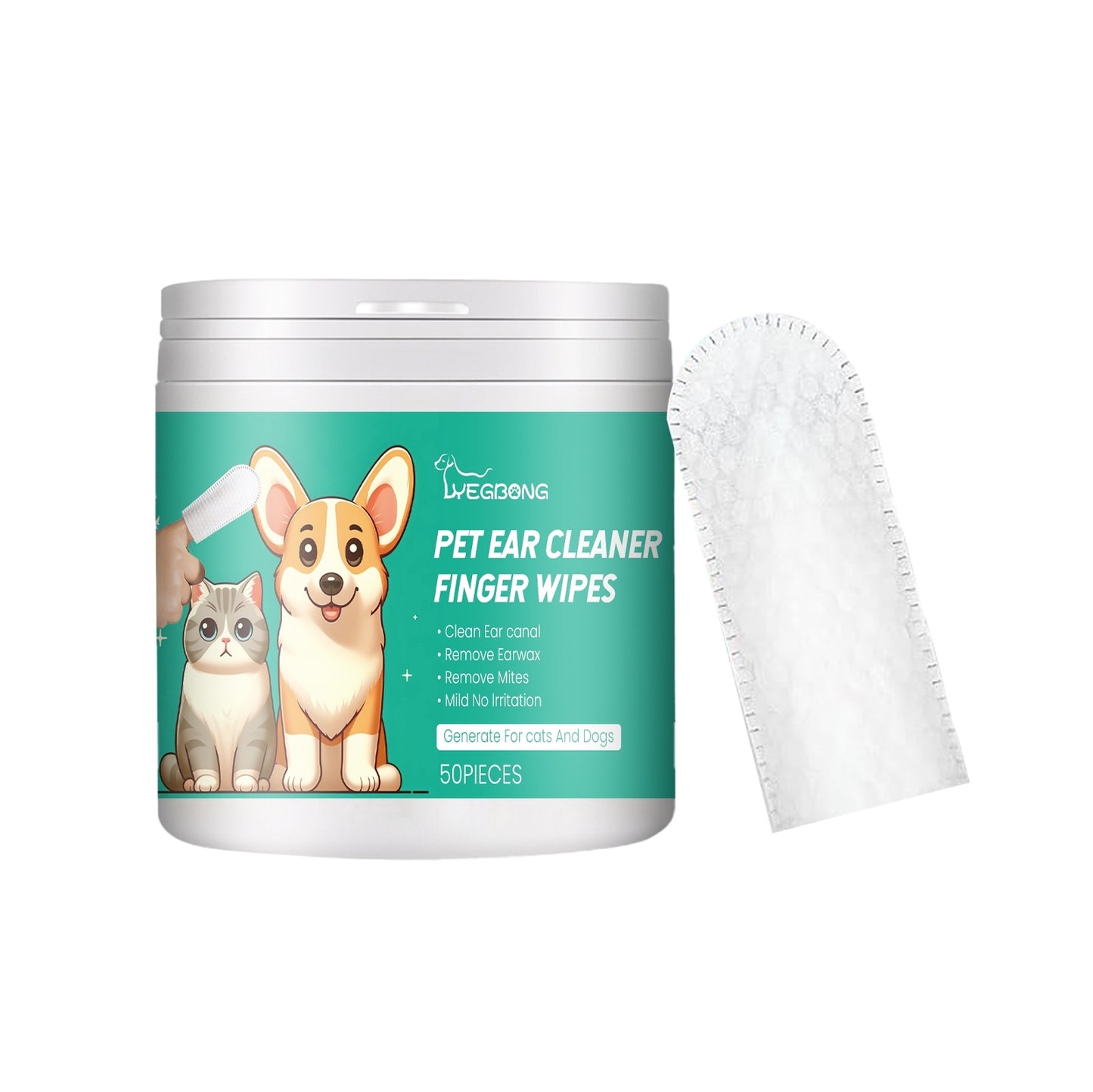 Pet Cleaning Wipes – Gentle Aloe & Vitamin E Grooming Wipes (50 Tablets)