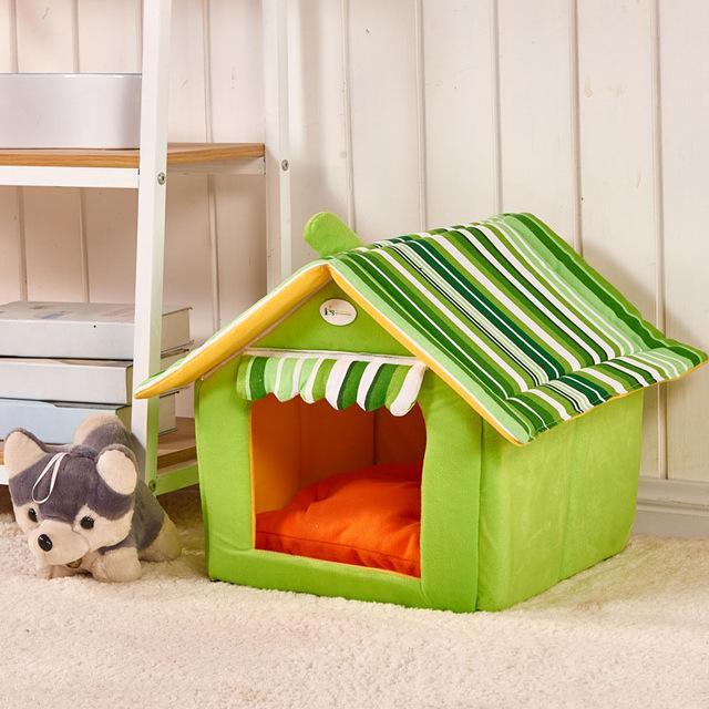 Folding Pet House & Bed – Dual Purpose Warm Cat & Dog House