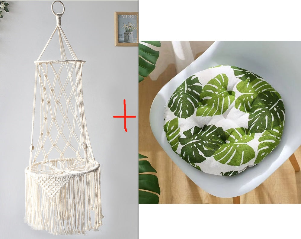 Macrame Hanging Pet Bed – Boho Cat Hammock Swing & Wall Hanging Pet Gift