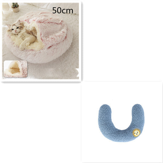 Warm Plush Pet Bed – Soft Winter Cushion for Cats & Dogs