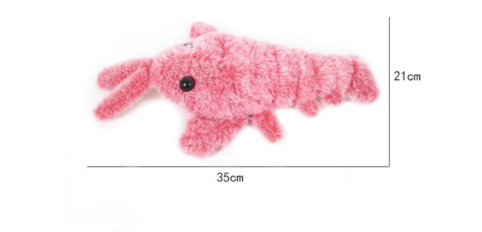Interactive Jumping Lobster Cat Toy – USB Rechargeable Plush