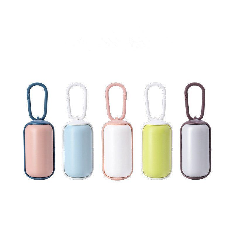 Mini Portable Pet Waste Bag Dispenser – Durable ABS Garbage Box for Travel & Walks