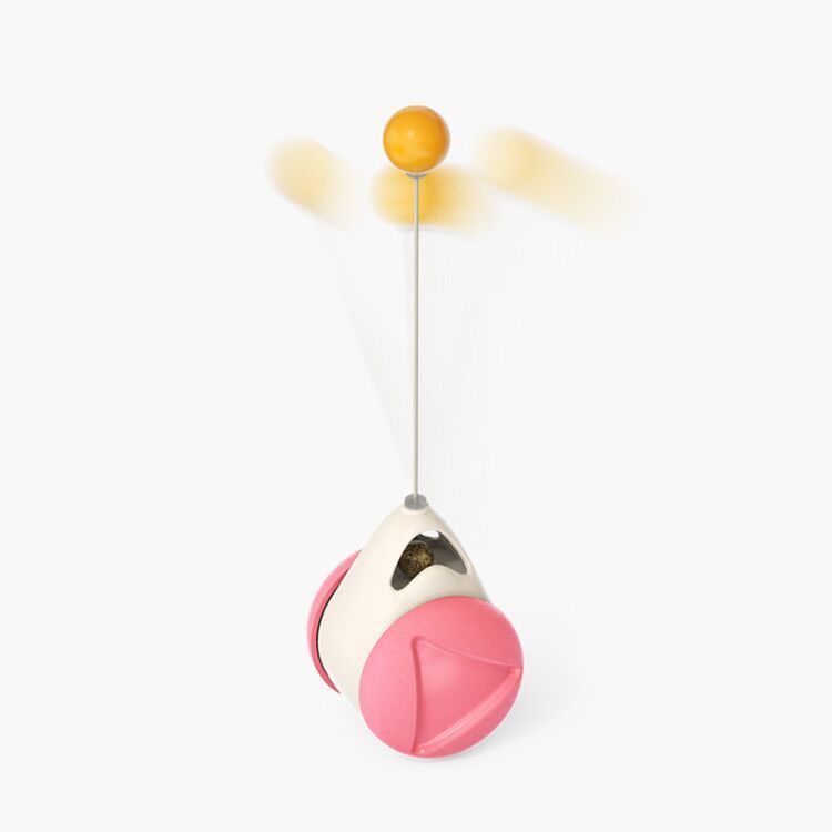 Interactive Suction Windmill Cat Toy – Catnip, Luminous Ball & Teeth Grinding
