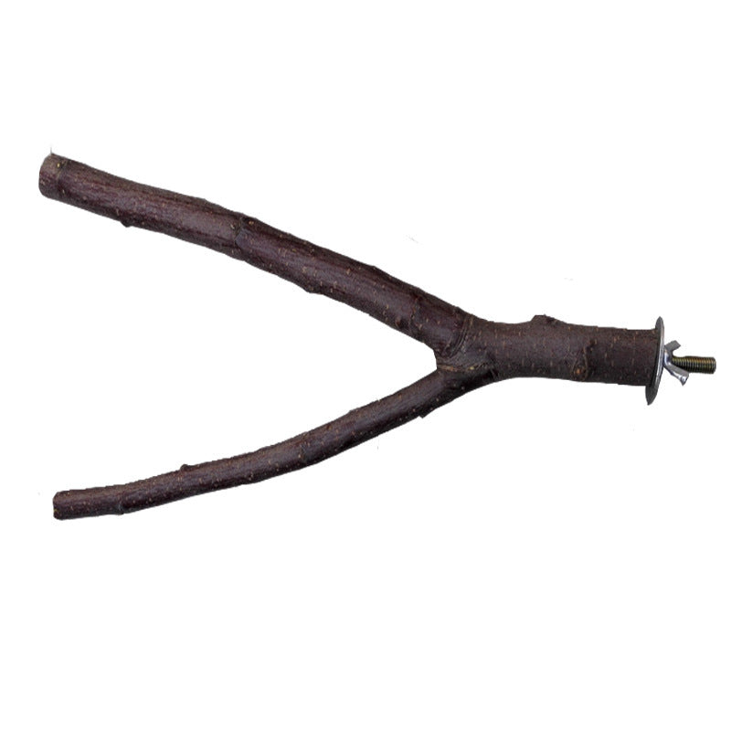 Natural Apple Wood Bird Perch Ring – Chew & Play Toy for Small to Medium Birds