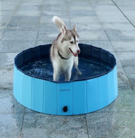 Foldable Dog Swimming Pool – Durable PVC Pet Bath Tub for Dogs, Kids & Outdoor Fun