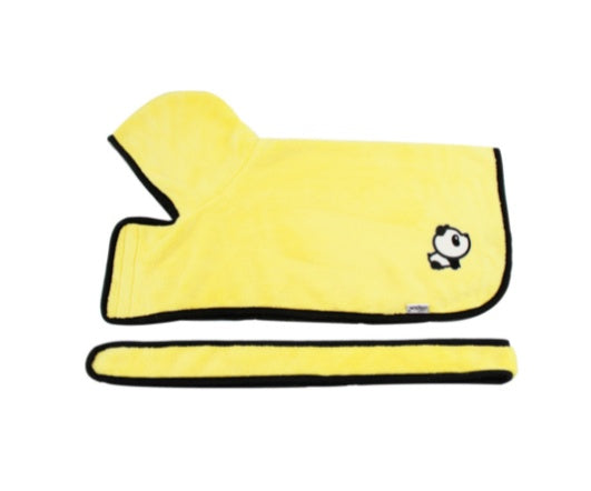 Super Absorbent Dog Bathrobe Towel – Quick Drying Pet Drying Coat with Adjustable Straps