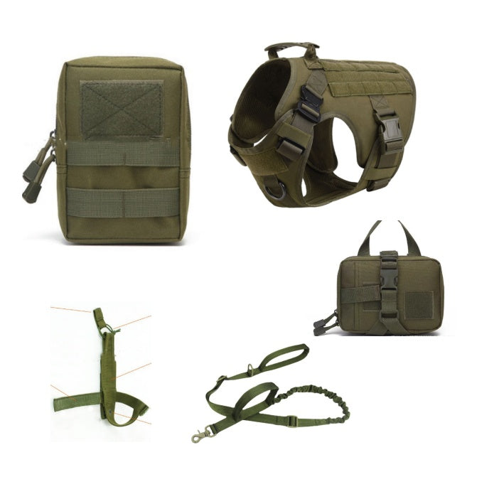Tactical Dog Harness – Military-Grade Training & Outdoor Vest with Handle