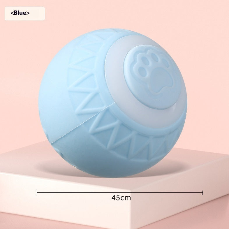 Rechargeable Cat Interactive Ball Toy – Automatic Rolling Silicone Play Ball