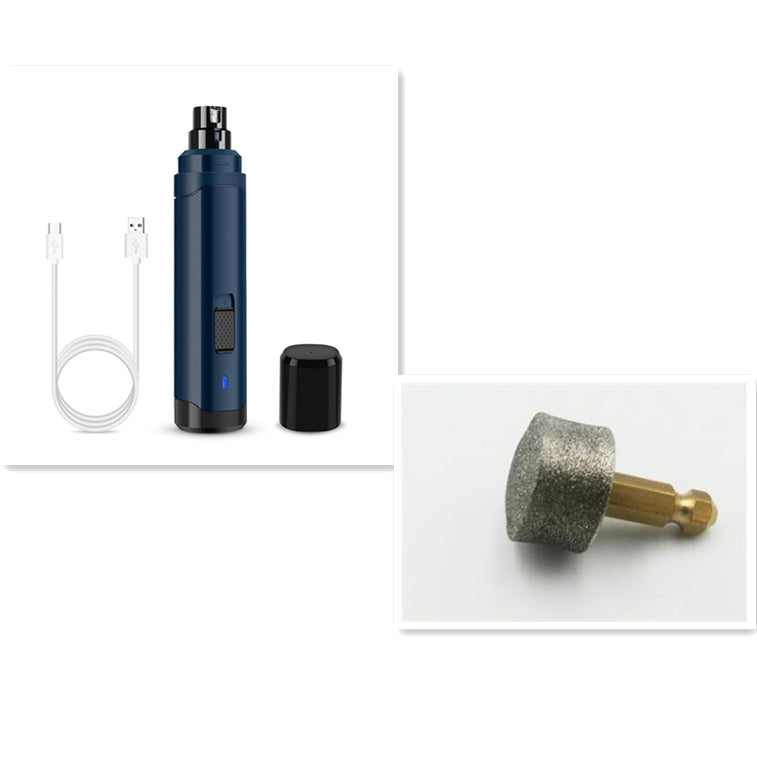 USB Rechargeable Pet Nail Grinder – Low Noise & Safe Grooming Tool for Dogs, Cats & Small Pets