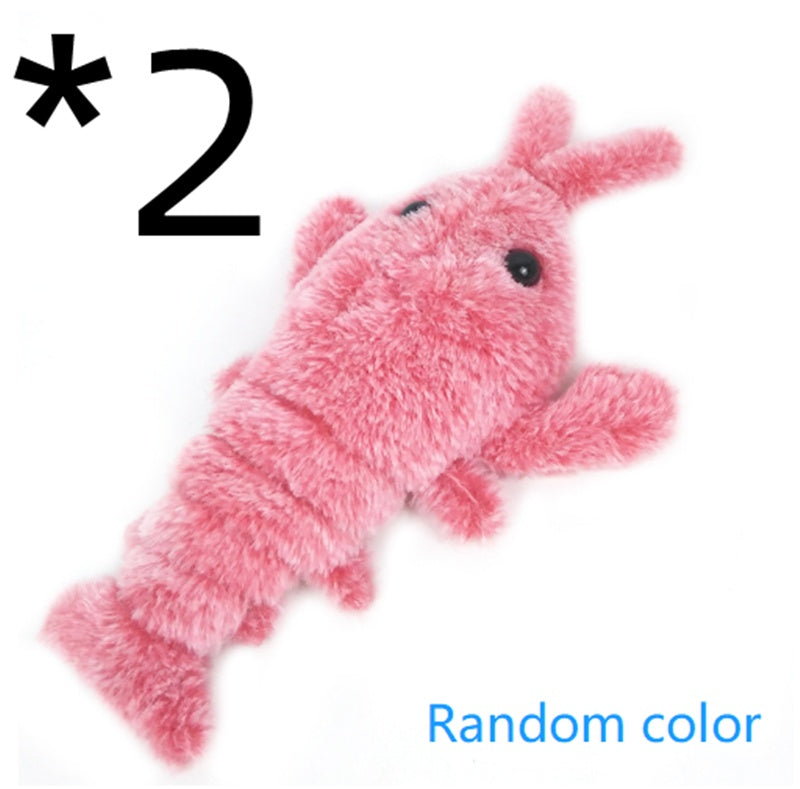 Interactive Jumping Lobster Cat Toy – USB Rechargeable Plush